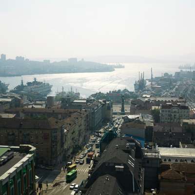 View towards harbour of Vladivostok