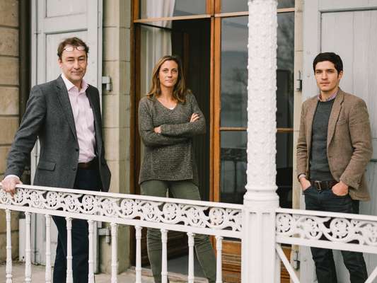 David Harland (left), Christine Sandström and Francis Ward (right), Centre for Humanitarian Dialogue