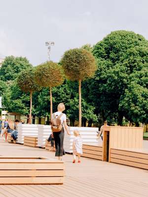 Taking a stroll in Gorky Park 