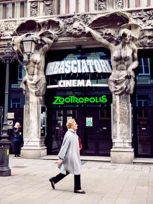 Entrance to Cinema Ambasciatori, located in the Viale XX Settembre pedestrianised zone