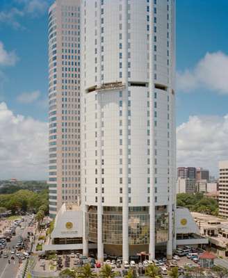 Bank of Ceylon and World Trade Centre twin towers.