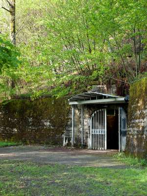 Inconspicuous entrance to Barbarastollen