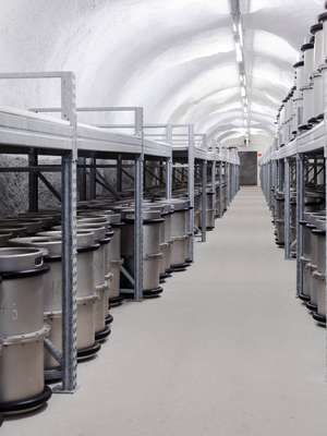 The archive stores 32,000km of microfilm 
