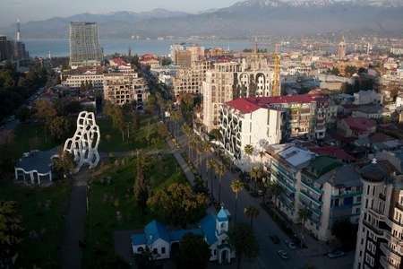 View of the city from the Sheraton Hotel