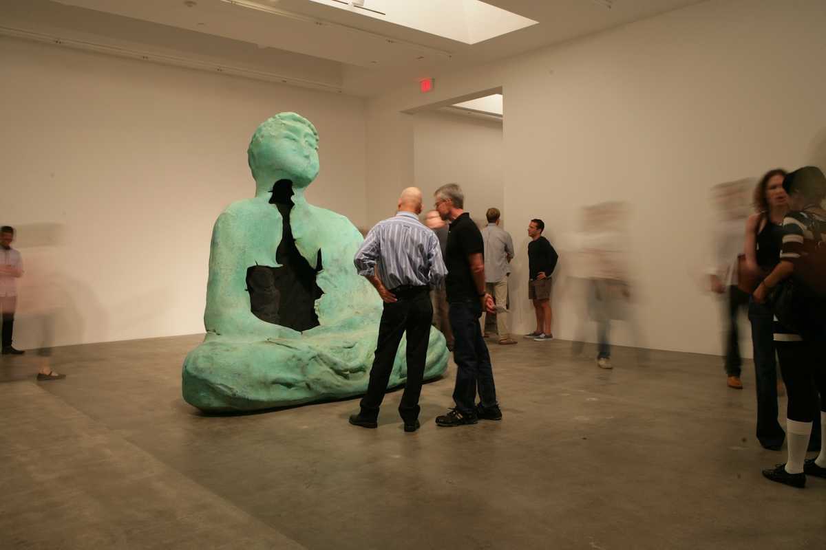 “Hiroshima Buddha” (2011) by Matt Johnson, exhibited at Blum & Poe