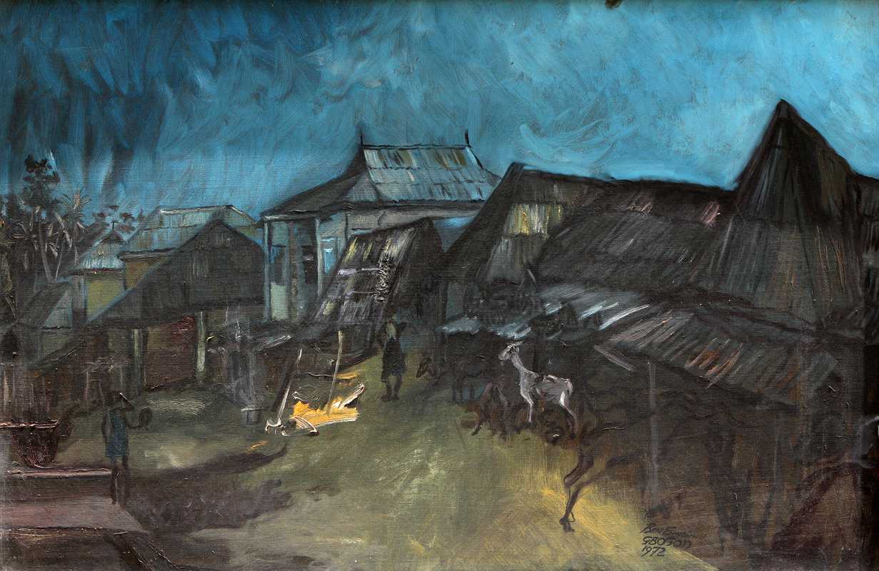 Gbongan, Ben Enwonwu, 1972, oil on canvas