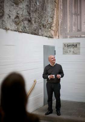 Christian Boros at his gallery in a former Nazi bunker