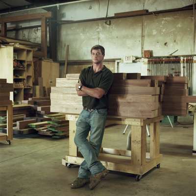 Peter McGinnis, class of 2012, carpentry