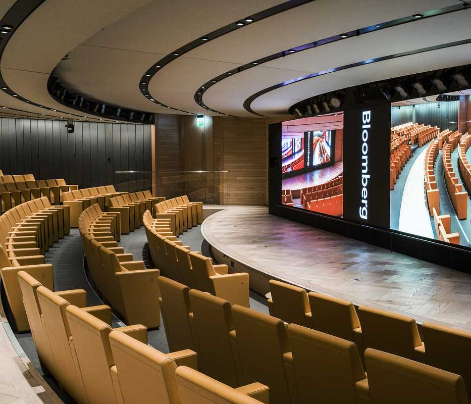 One of two auditoriums in the HQ 