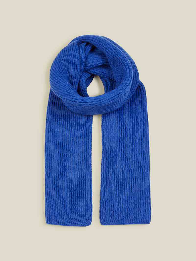 Cashmere ribbed scarf