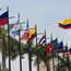 National flags at April’s Summit of the Americas in Cartagena 