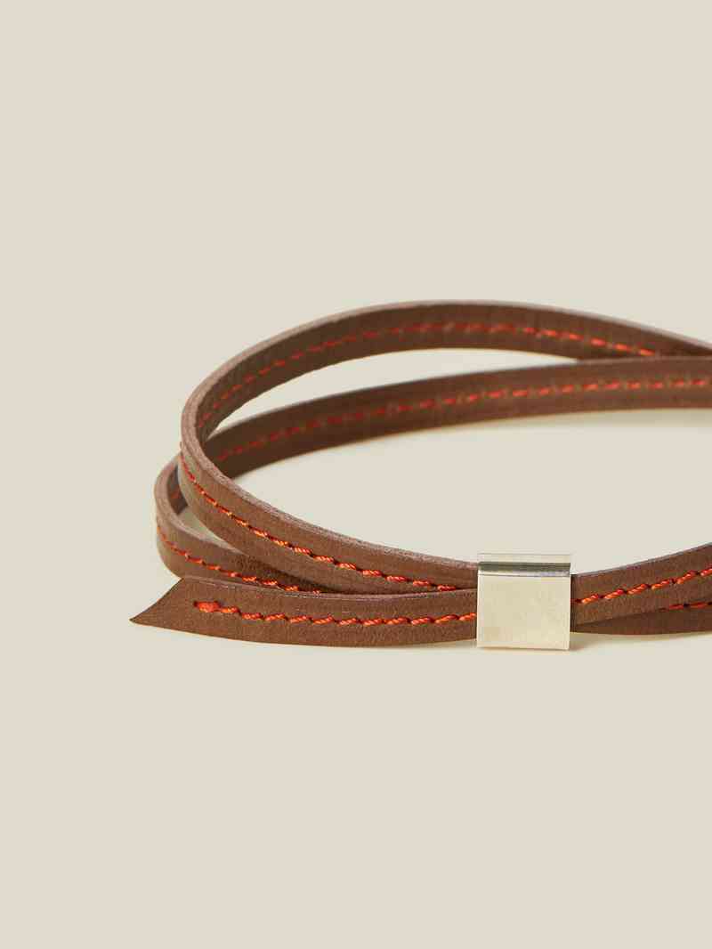 Leather bracelet, Brooklyn Museum
