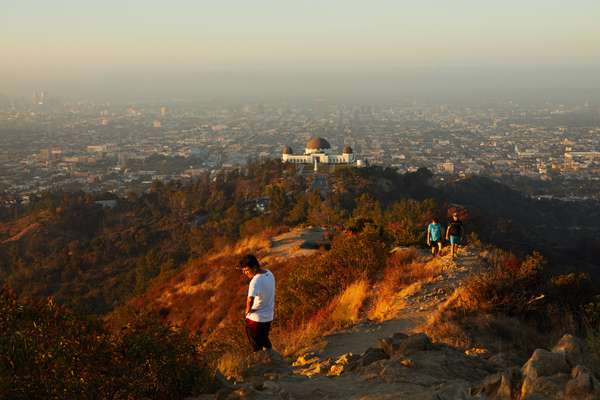 The Griffith Observatory in Los Angeles offers stunning views of the city – just watch out  for coyotes