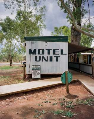 ‘Dongers’ (accommodation units) at the Kumarina roadhouse