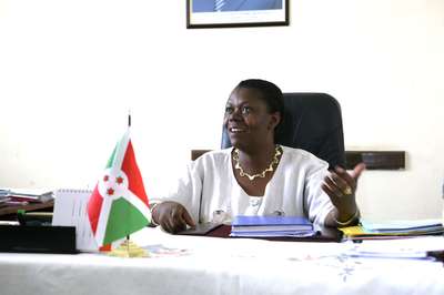 Trade, industry and tourism minister Euphrasie Bigirimana