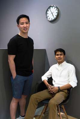 Anuthin Wongsunkakon (left) and Pongtorn Hiranpruek, the founders of Cadson Demak