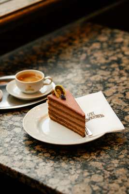 Sissi torte at Café Schwarzenberg 