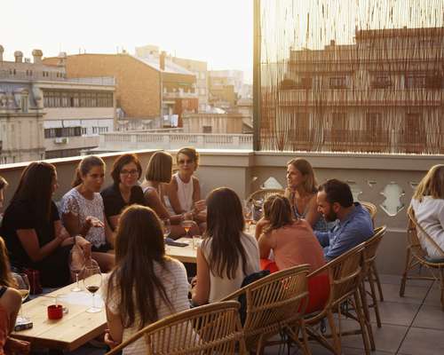 Sunset on the Casa Bonay rooftop