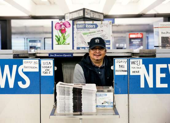 Montgomery Street Station newsstand