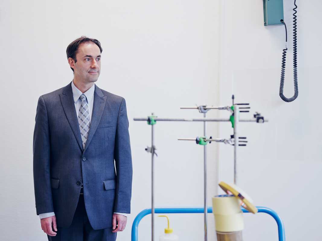 Ali Zadeh, head of components evaluation, at the radiation test facility 