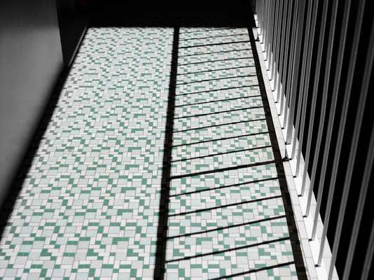 Retro tile pattern in Kinkabool apartment block