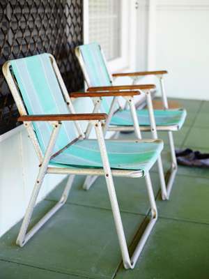 Old beach chairs in Tweed Heads