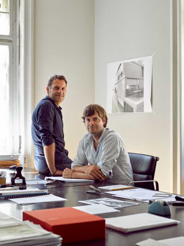 Architects Philipp Kunz (left) and Renato Mösch 