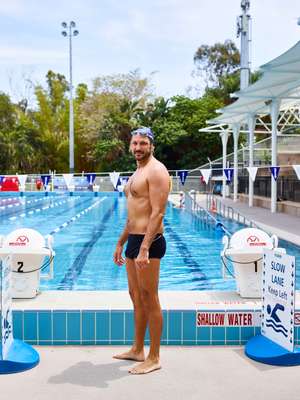 Swimmer at Centenary Pool