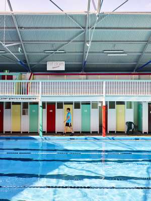 Changing rooms at Spring Hill Baths