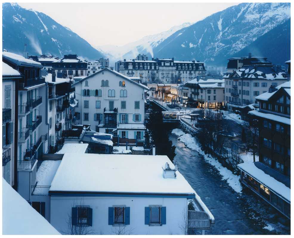 The sturdy town of Savoyard Chamonix, shovelled into the narrow valley