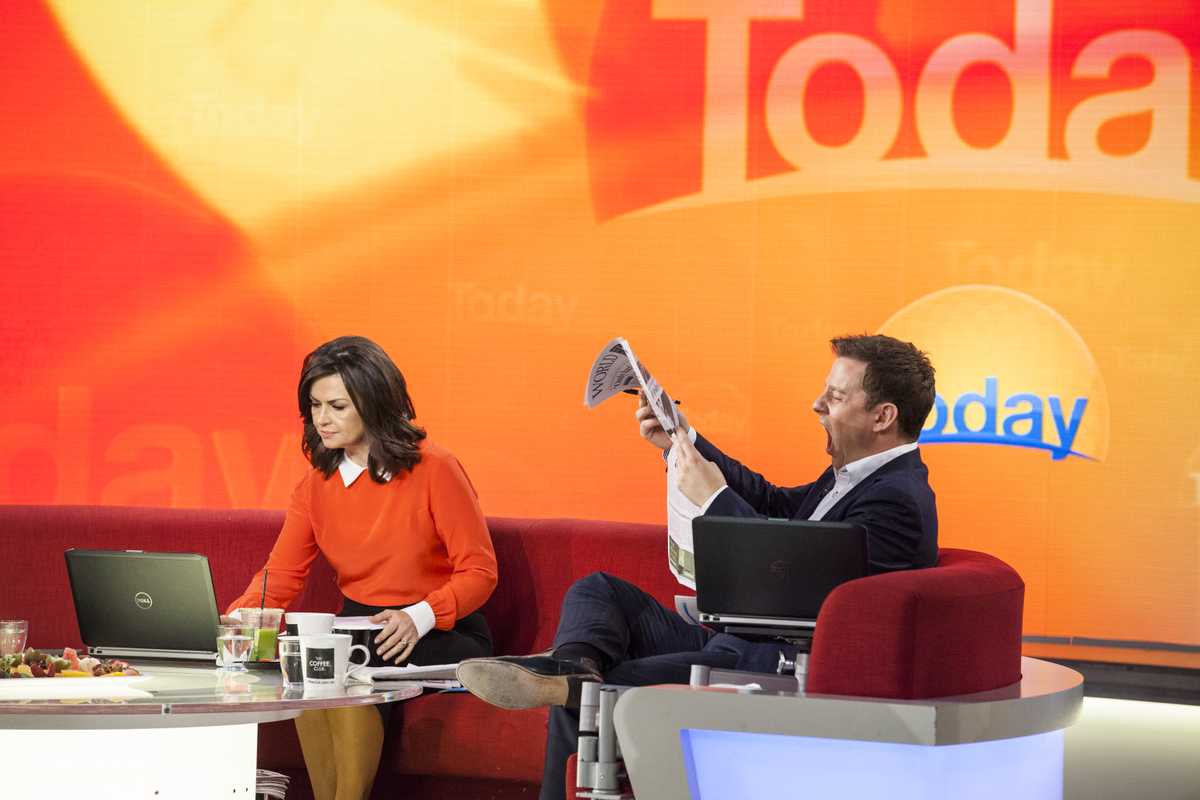 Lisa Wilkinson and Ben Fordham of Channel Nine's 'Today'