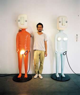 Artist Khun Hern at his gallery, SeeScape