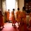 Novice monks gather at Wat Phra Singh, Chiang Mai’s holiest temple