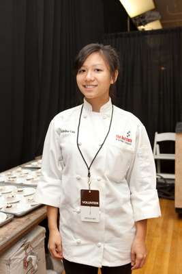 Adeline Lau, a Chocolate Fair volunteer