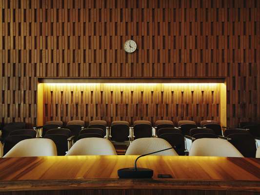 Speaking platform in the Conference hall