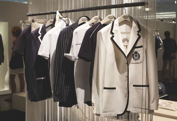 Monochrome clothing by Corneliani