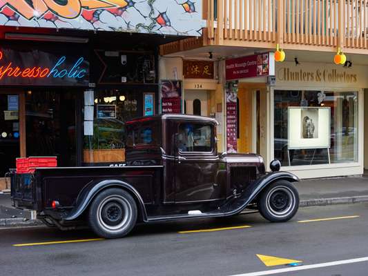 Cuba Street is lined with shops and cafés