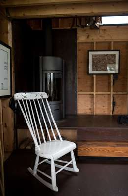 Rocking chair and fireplace, Enough House