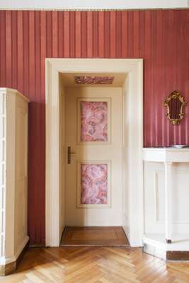 Entrance to one of the Stifterhof’s guest rooms 