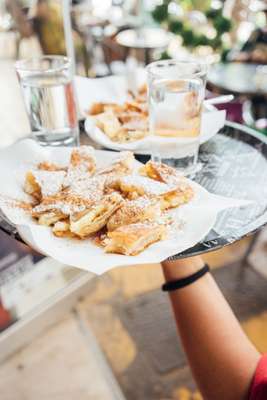 Bougatsa pastries from Andreadis