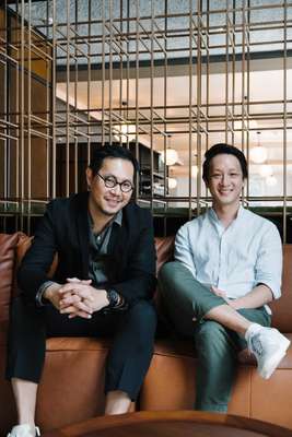 Asylum founder Chris Lee (left) with Wee Teng Wen 