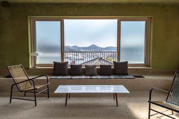 Library with views of the Setouchi Inland Sea 