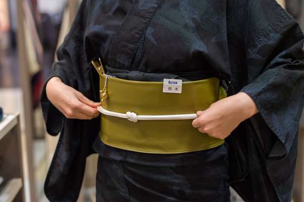 Kimonos also come in denim and leather 