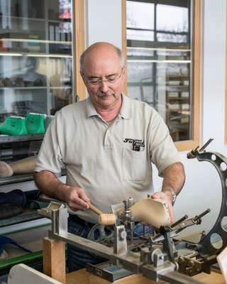 Shoe-last maker Bernd Lange
