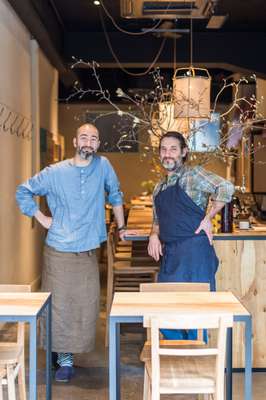 Co-owners Shin Harakawa (left) and Jérôme Waag