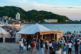 Screenings on the beach during  Zushi’s annual film festival
