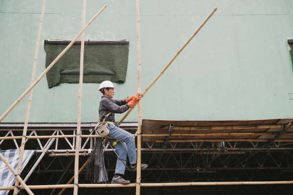 Yu assembling scaffolding
