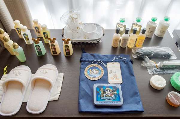 Toiletries set up for training