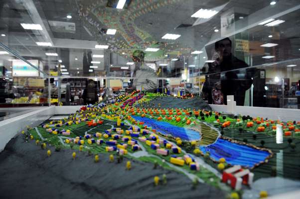 Model of a proposed development on display in the New City shopping centre