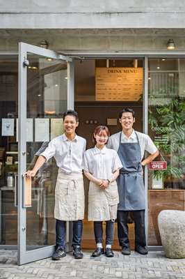 Staff at Obscura Coffee Roasters